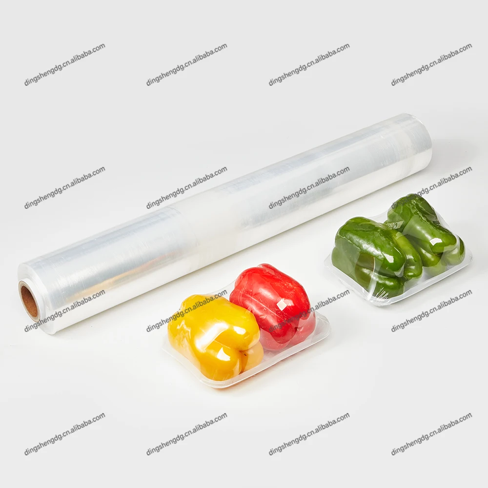 Self-adhesive Keep Fresh film PE Plastic Stretch Film Wrapping Supplier High Quality Customized Disposable Food Plastic Wrapper