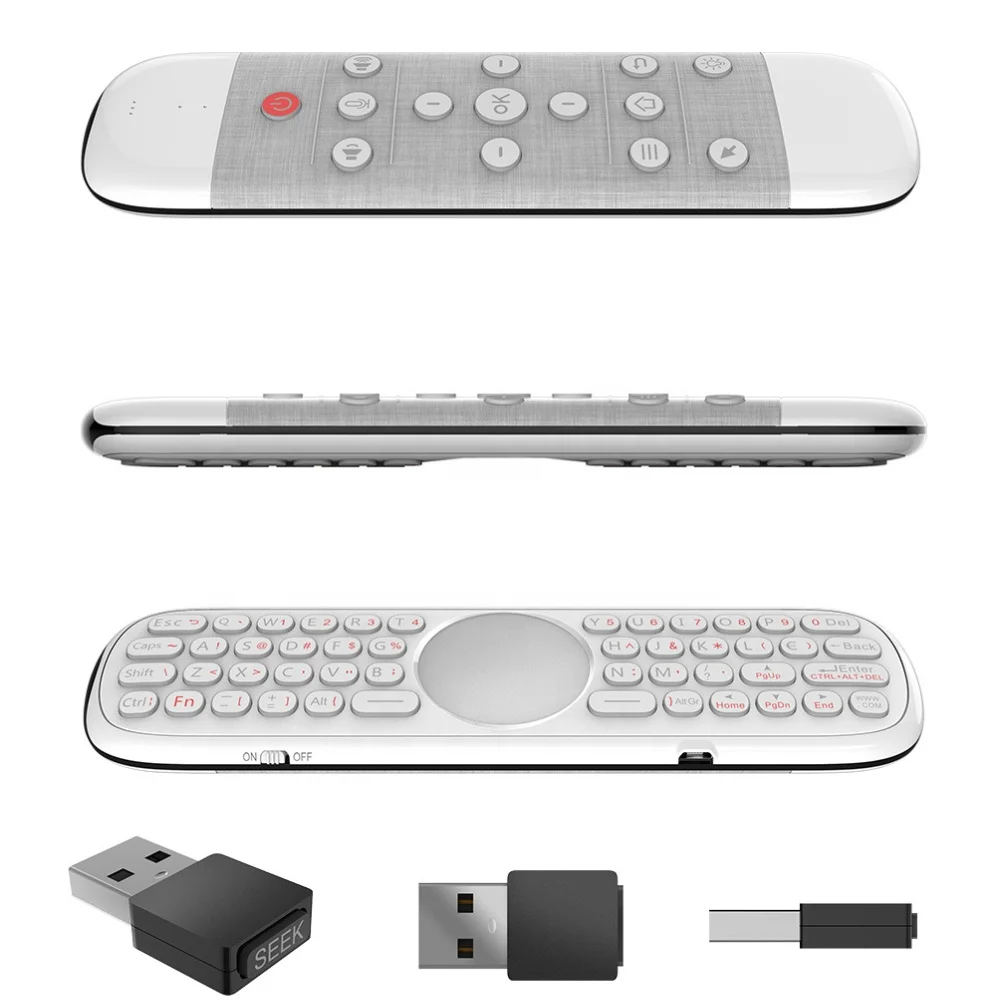 new arrival 2.4g wireless Air mouse keyboard with touchpad with IR learning and Voice function Backlight Keyboard