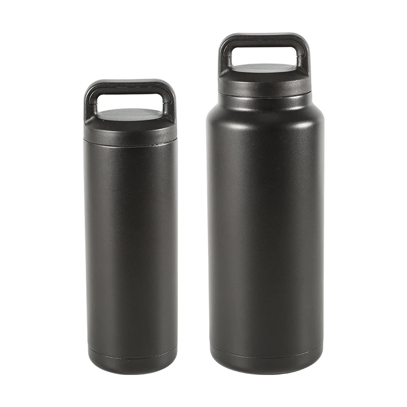 Stainless Steel Double Wall Vacuum Portability Hot Wide Mouth Water Bottles Steel Insulated Water Bottle Outdoor Water Bottle