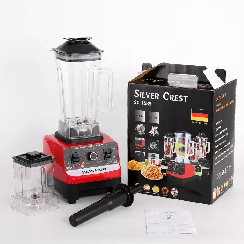 Mixeurs moulinex 2 баночки для двух чашек sc-1589 4500 Вт в 1 высокой скорости коммерческих heavy duty серебряный