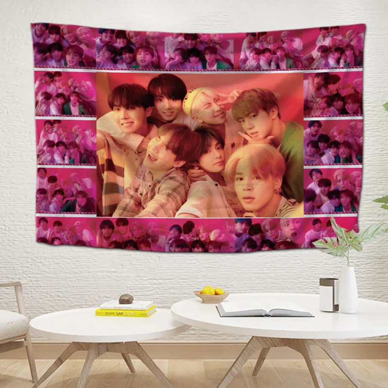 Корейский красивый гобелен для спальни корейские звезды хиппи BTS гобелены настенные