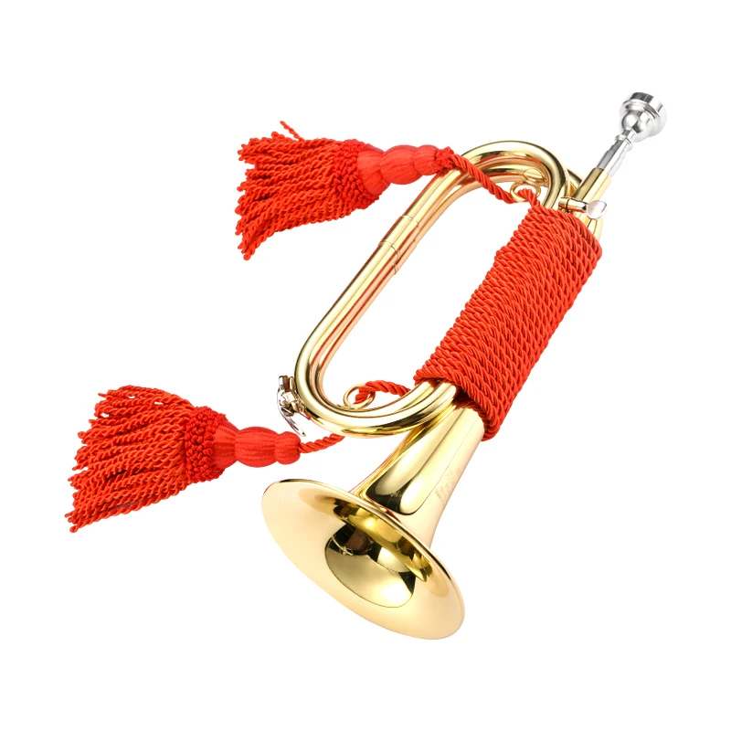  Wholesale price custom Gold Lacquer Trumpet OEM brasswind musical instrument for