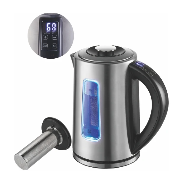 Popular Electric Kettle 2.2l Double Tea Pot Glass Tea Maker with Extra a Tea Filter Can Use as a Single Digital Kettle