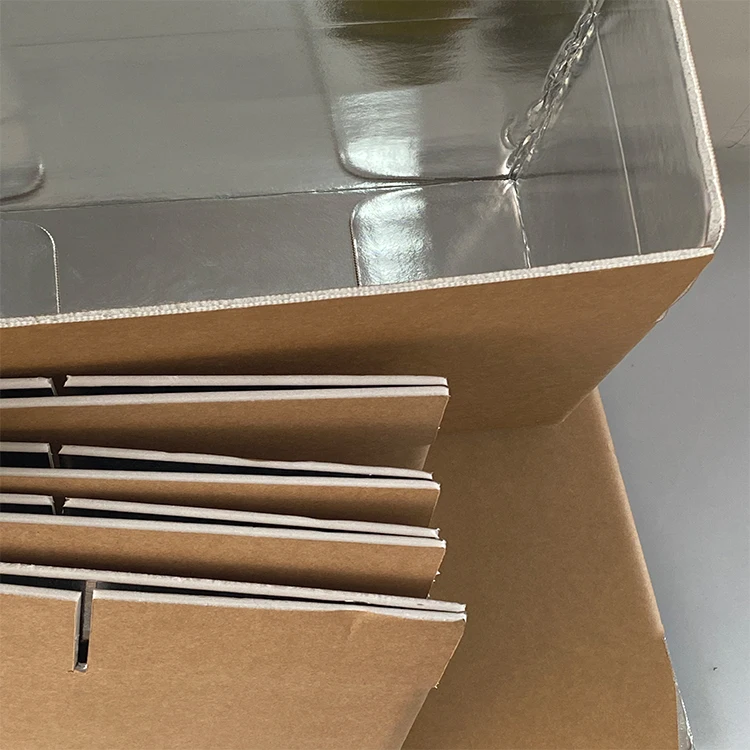 custom Logo aluminum foil insulation carton food delivery carton box with insulation for mailing