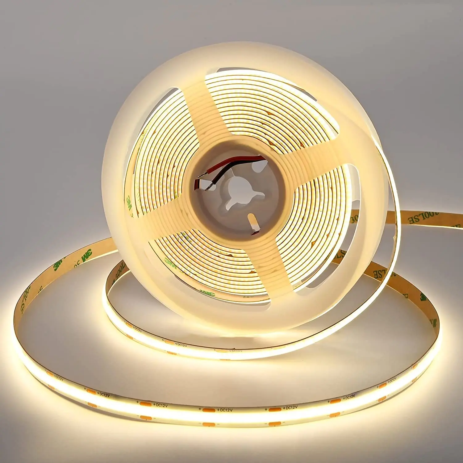 COB LED Strip Light 12V 24V 320 leds/M Ra90 90Lm/W 8mm Led Tape Lights
