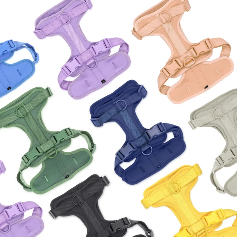 Мягкий дышащий пвх собачий упряжь комплект светоотражающий спортивный жилет для домашних животных Водонепроницаемый без тяги Комплект для собак