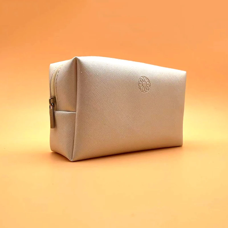 Original custom solid color portable soft PU octagonal gift bag waterproof cosmetic bag Eco leather promotional makeup pouch bag