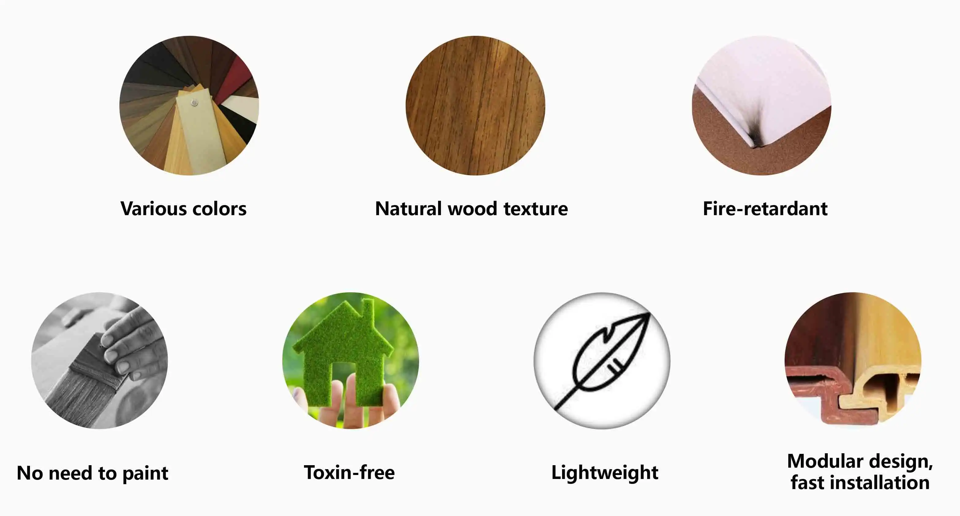 new model indoor flueted panel borad black brushed european wpc interior wall cladding