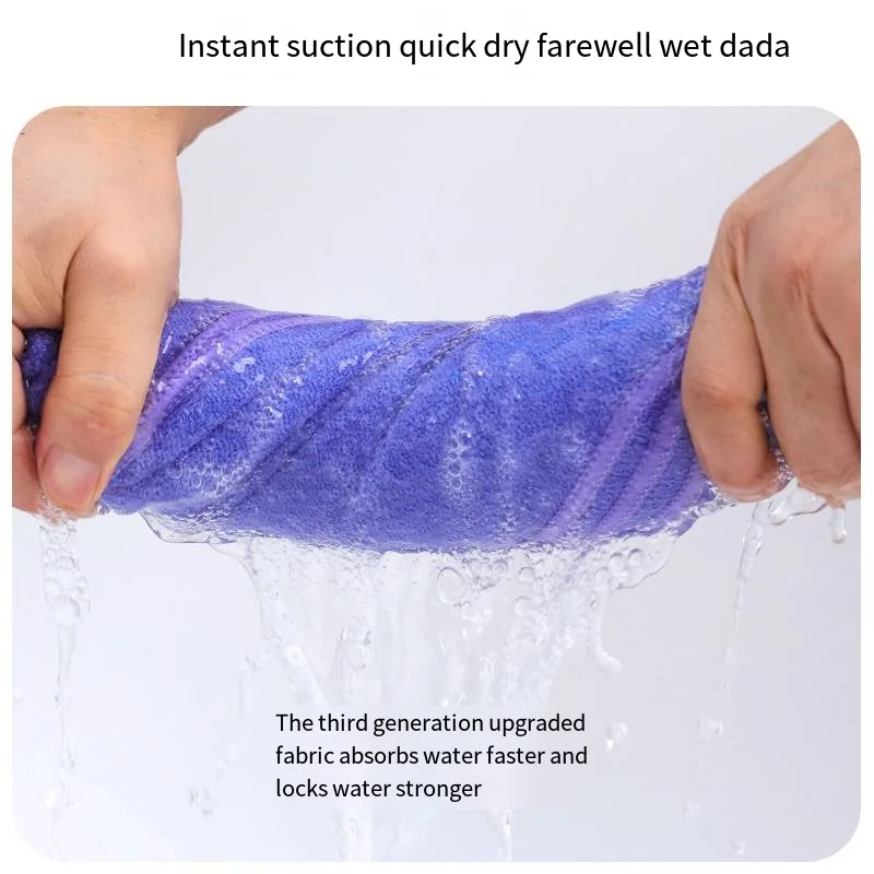 Absorbent Microfiber Hair Towel Wrap Women Quick Dry Turban Wraps Hair Drying Towel