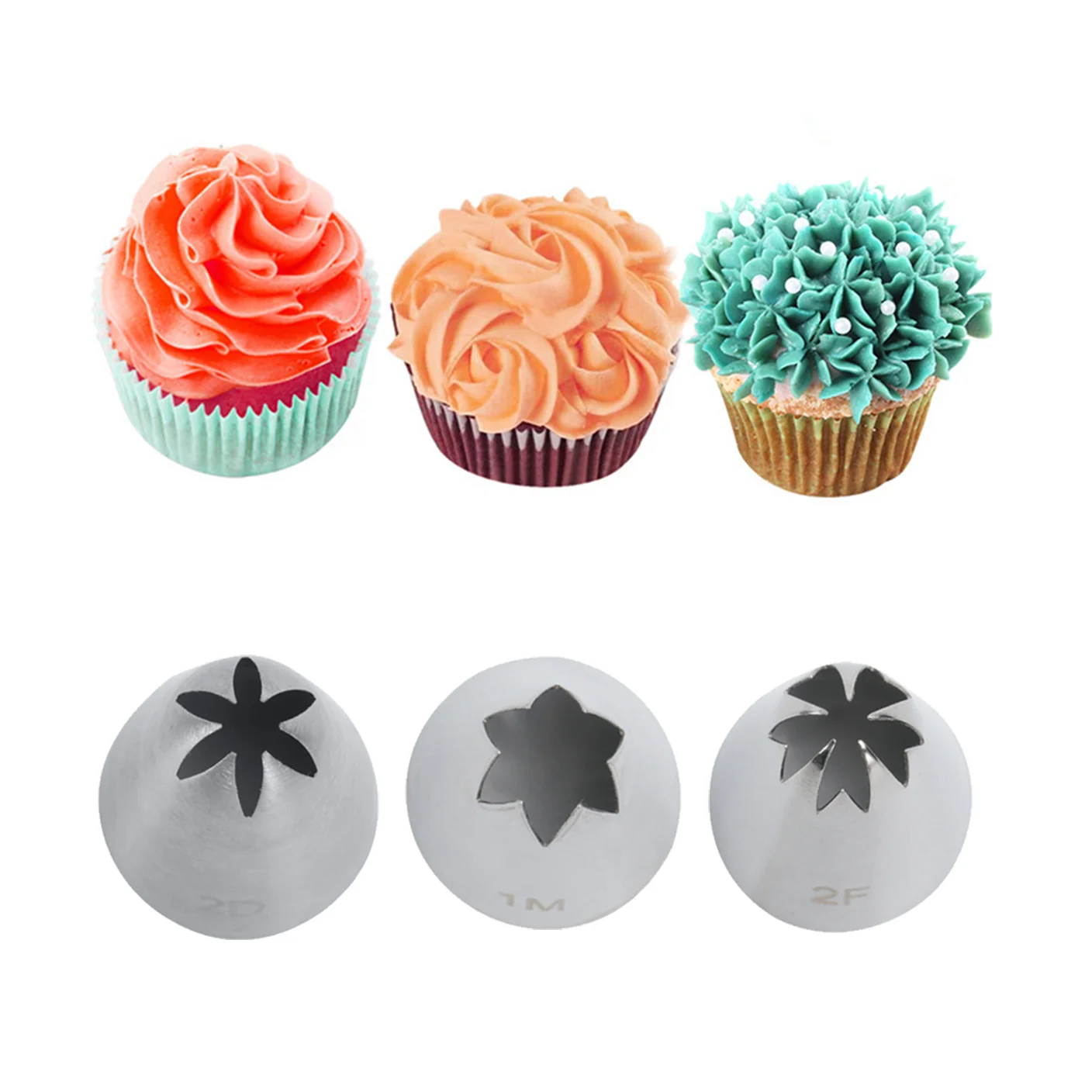Hot Sale Piping Tips Cake Decorating Nozzle Icing Nozzles Bakes Flower 1M Cake Nozzles Cake Decorating Tool