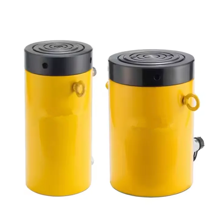 Single Acting Hydraulic Cylinder Heavy Tonnage Hydraulic Jack with Relief Valve