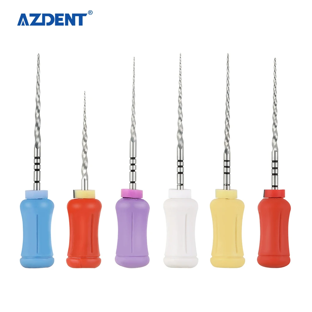 Инструменты AZDENT для ручного использования стоматологические NiTi Endo файлы рыболовные супер-напильники