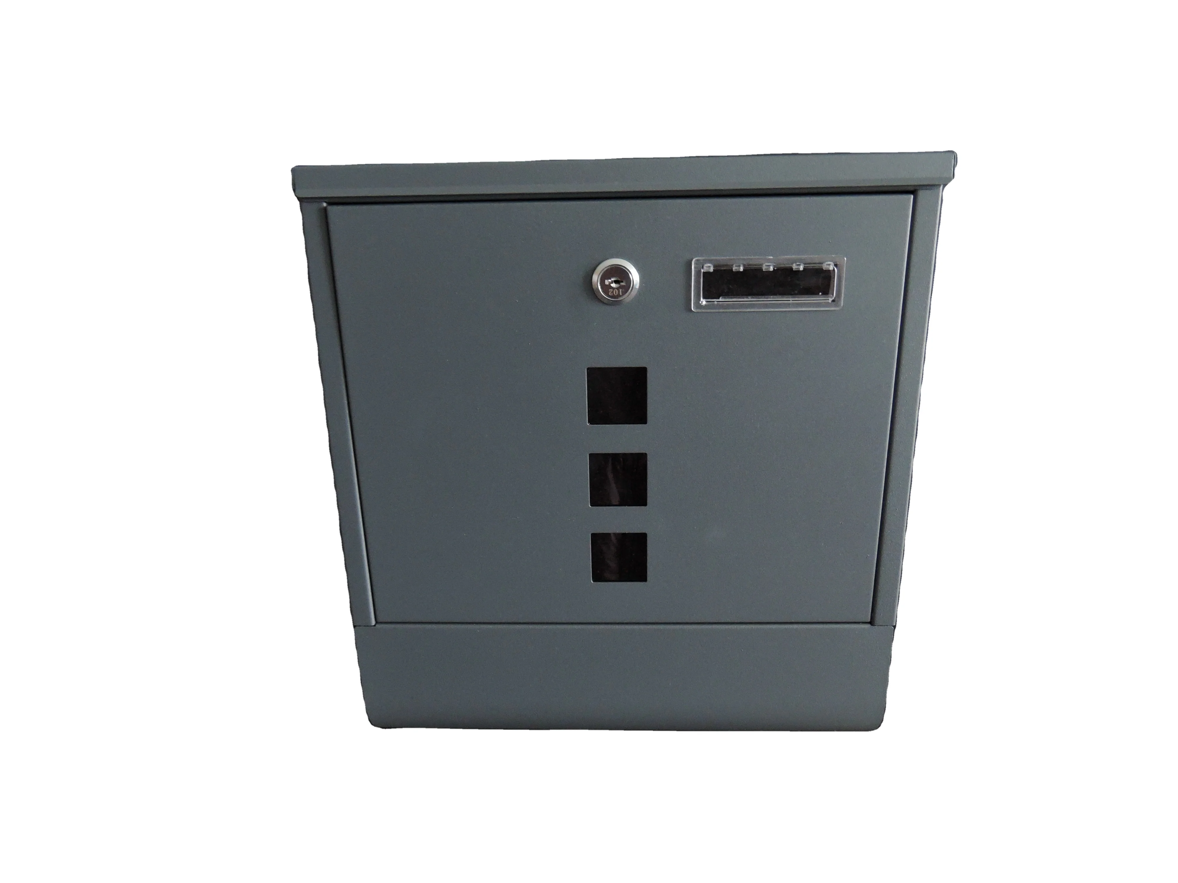 Modern Exquisite High Quality Steel Outdoor Post Office Mail Box With The Cylinder