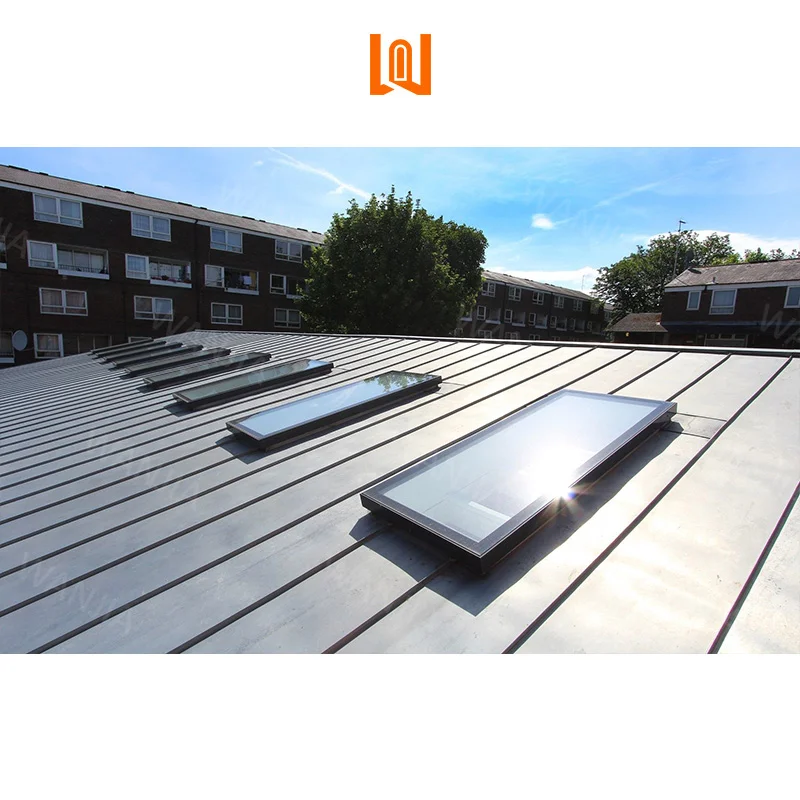 Factory Direct Residential Villa Solar Electric Aluminum Skylight Waterproof Roof Window Glass Roof Window Skylight