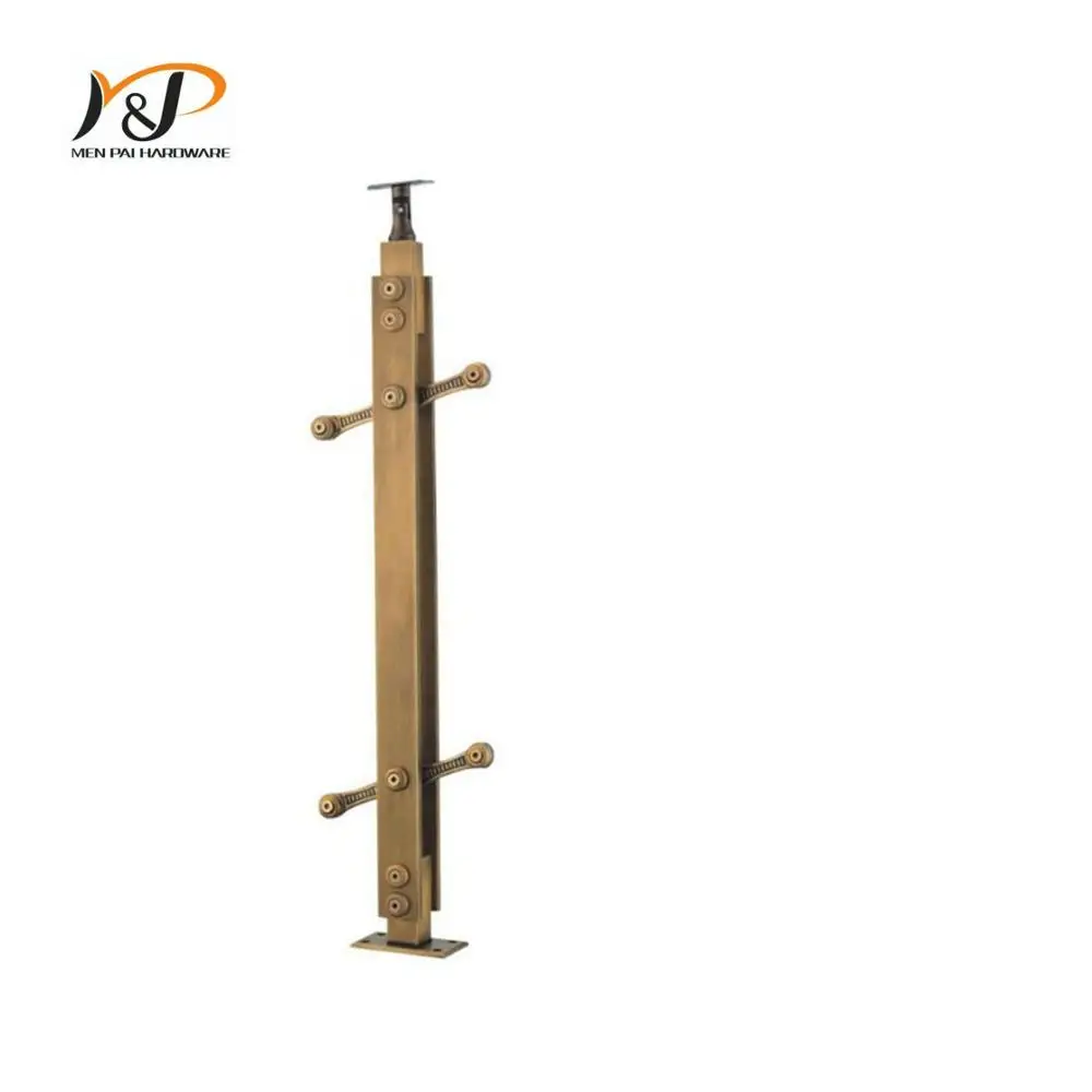
brass staircase MP-3302E-3 outside staircase handrails 