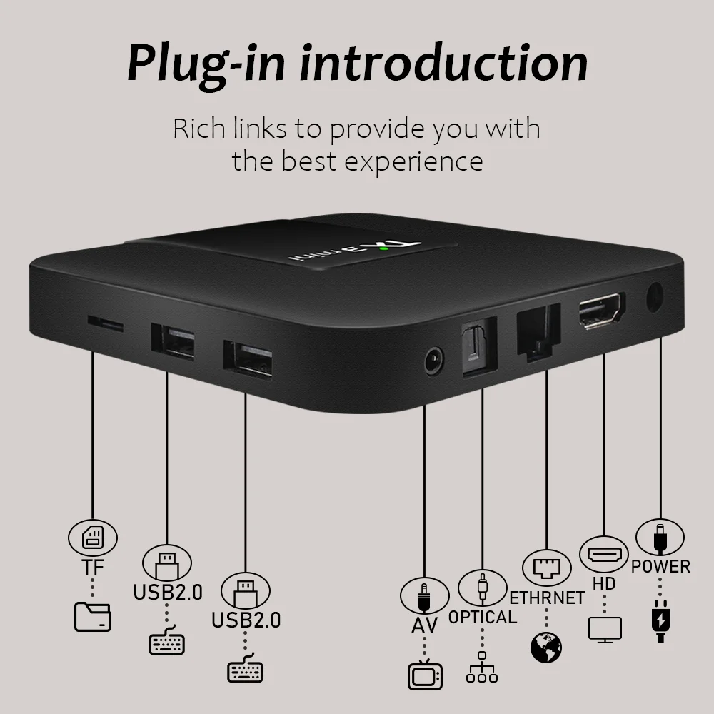 Free Shipping wifi box tv trocado pra snapdragon Motherboard Android 11 4GB mini teclado tv box with rca output