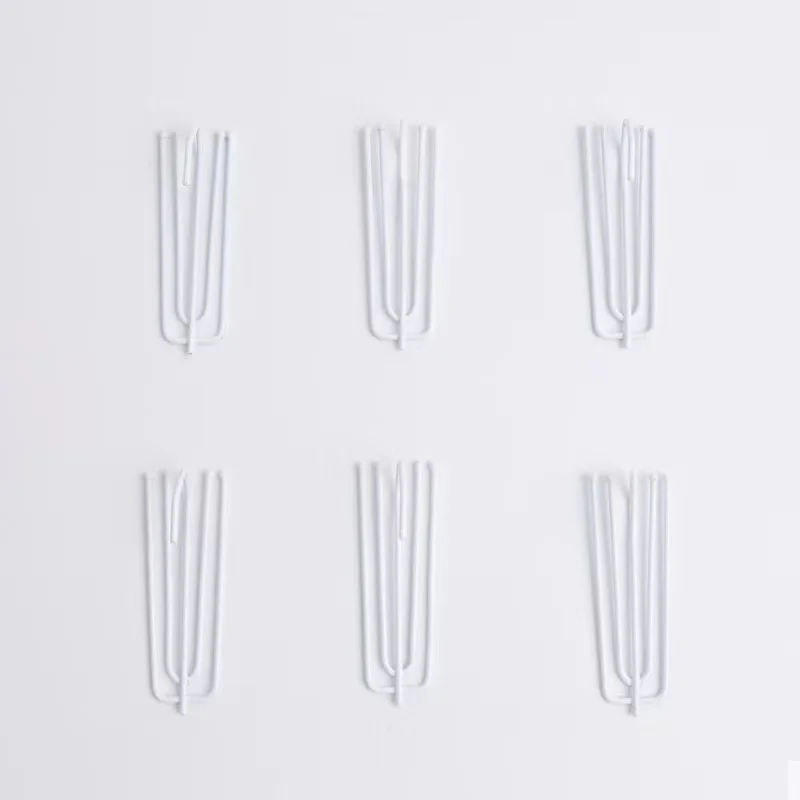 Stainless Steel Curtain Pleater Tape Hook and Pin for Pleated Drapes and 4 Prongs Pinch Pleat Hook Clips for Window Curtain Hook