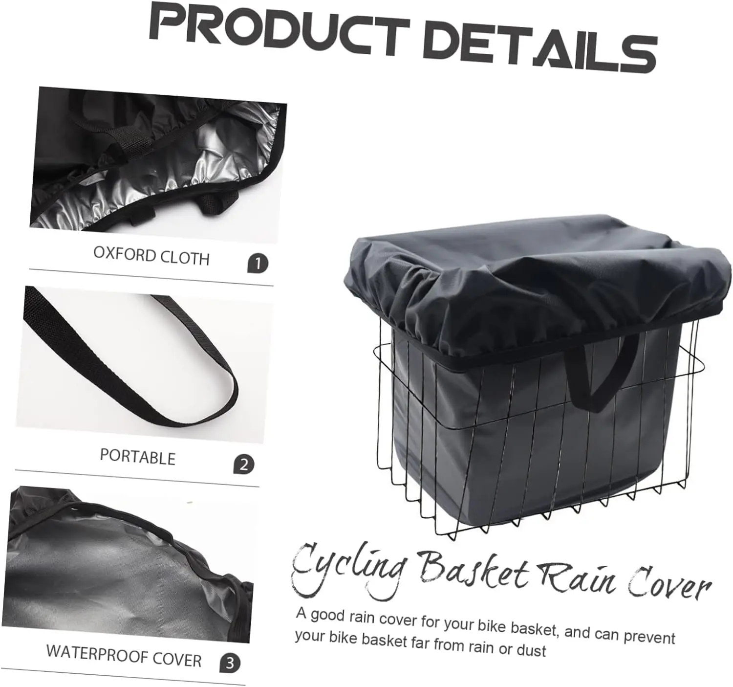 Convenient Bicycle Storage Basket with Classic Design and Low Price Includes Storage Bag for Tools