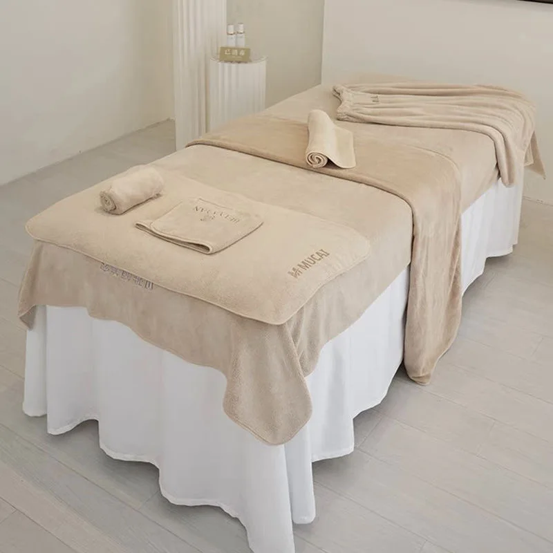 Beauty Salon Towel Set Skin Management  Beauty Bath Towel Wrap Head Bed Towel Five-piece Set