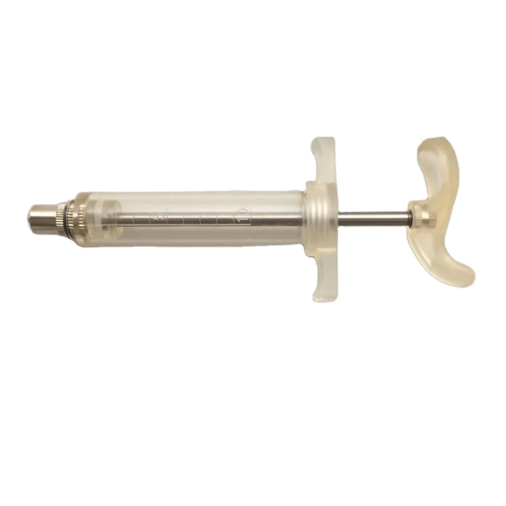 10ml veterinary transparent syringe with durable tpx plastic material