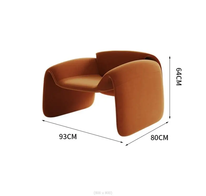 Wholesale Modern Nordic Luxury Lamb Fleece Fabric Single Seat Sectional Corner Couch Sofa Inflatable for Apartment Use