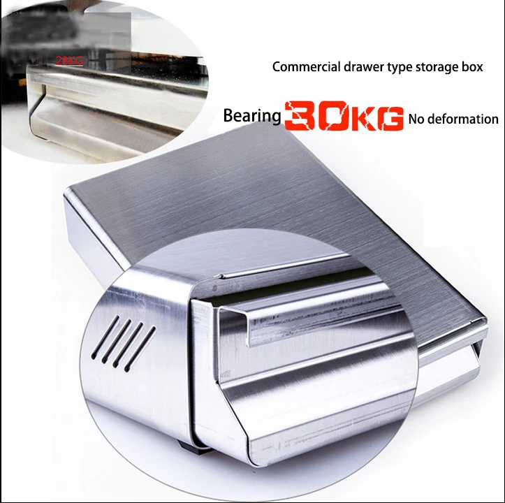 Customized Stainless Steel Drawer-style Scrap Box Coffee Machine Accessories Coffee Grounds Bucket Sheet Metal Fabrication