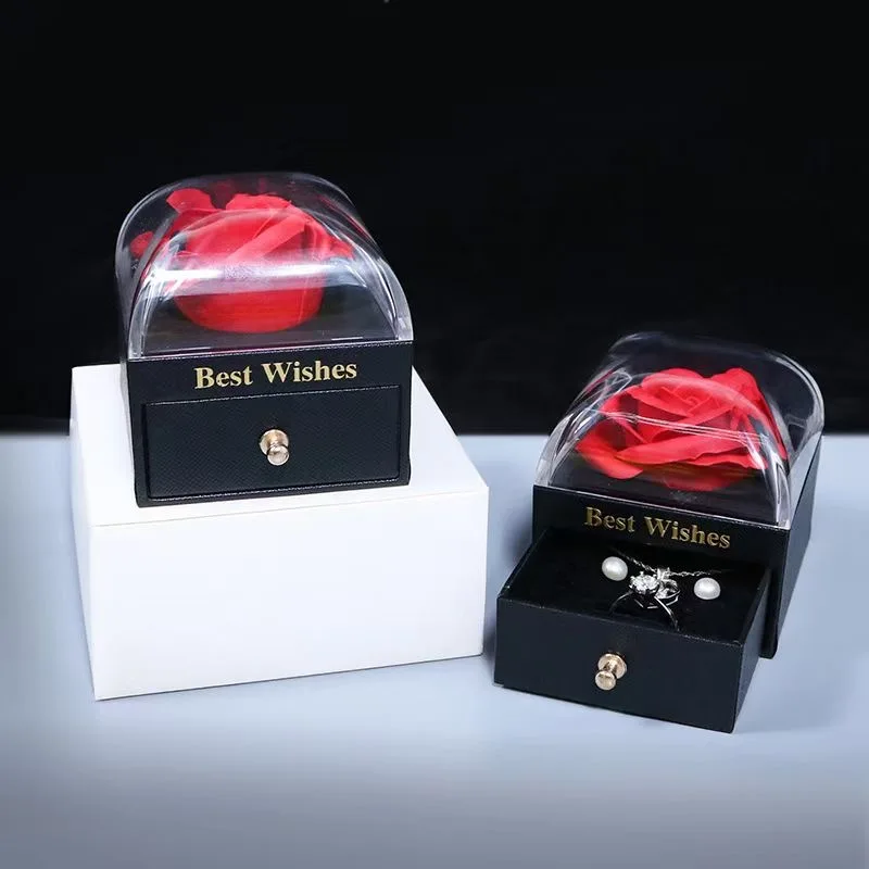 2024 Hot Custom Square Flower Box Florist Packing Gift Box With Lid Weeding Party Gifts For Guests Flower Bouquet Package