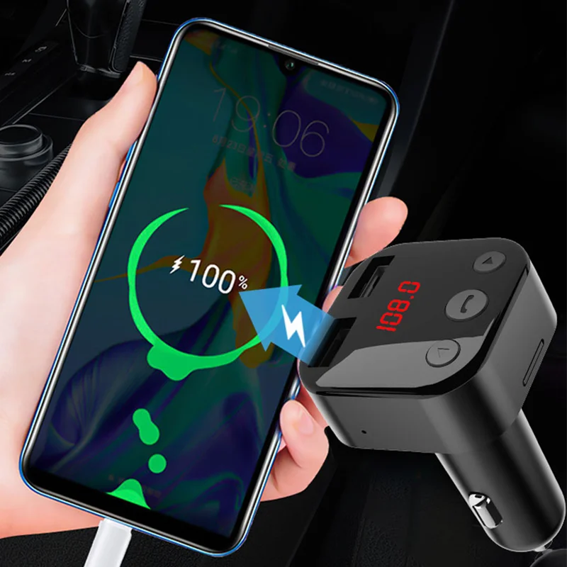 Accept Custom Car Kit Handsfree Wireless FM Transmitter MP3 Player USB Charger Car Accessories Car Stereo Radio Music Player