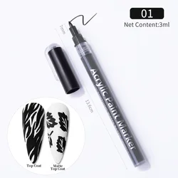Nail Art Polish Pens Marker 10 Colors Nail Art Painting  Drawing Nail Graffiti Pen