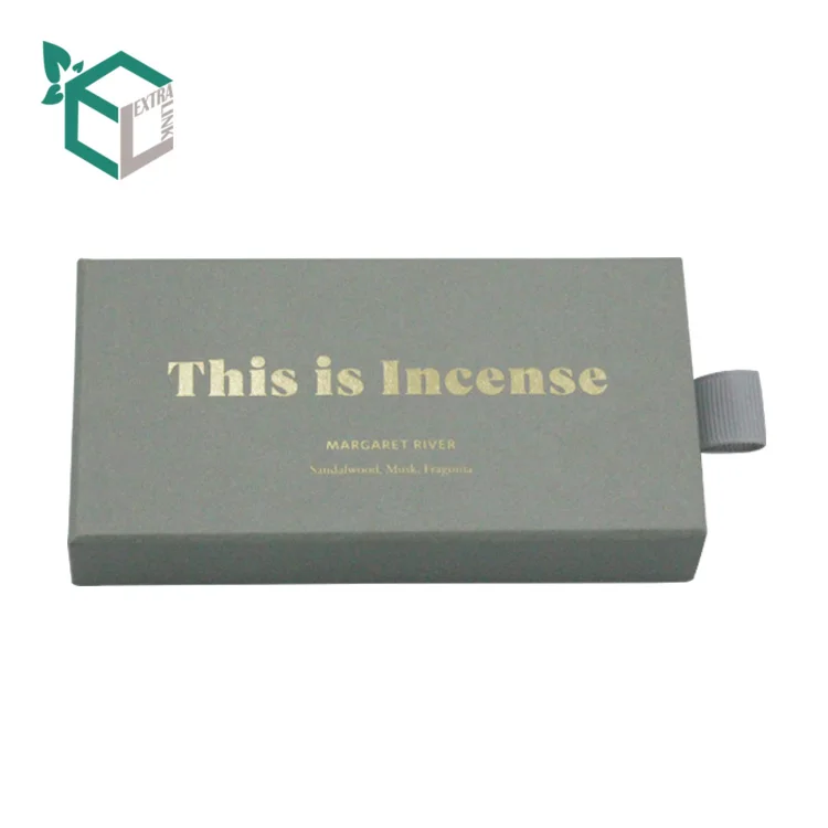Custom Small Drawer Paper Sandal Incense Powder Packaging Box