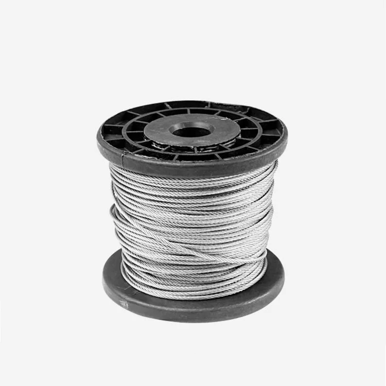 Hot Selling 7x7 stainless steel ss 316 304 Wire Rope 1mm 2mm 3mm 4mm 5mm  PVC Coated wire rope Aircraft Cable Metal Rope