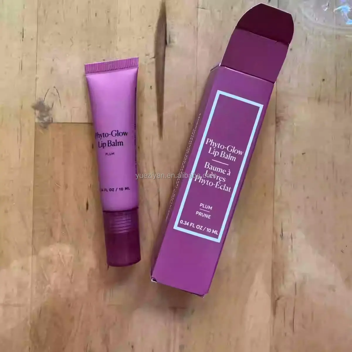 Custom Logo Natural Plum Lip Balm Private Label Organic Vegan Fruit Glow Care Moisturizing Lip Balm