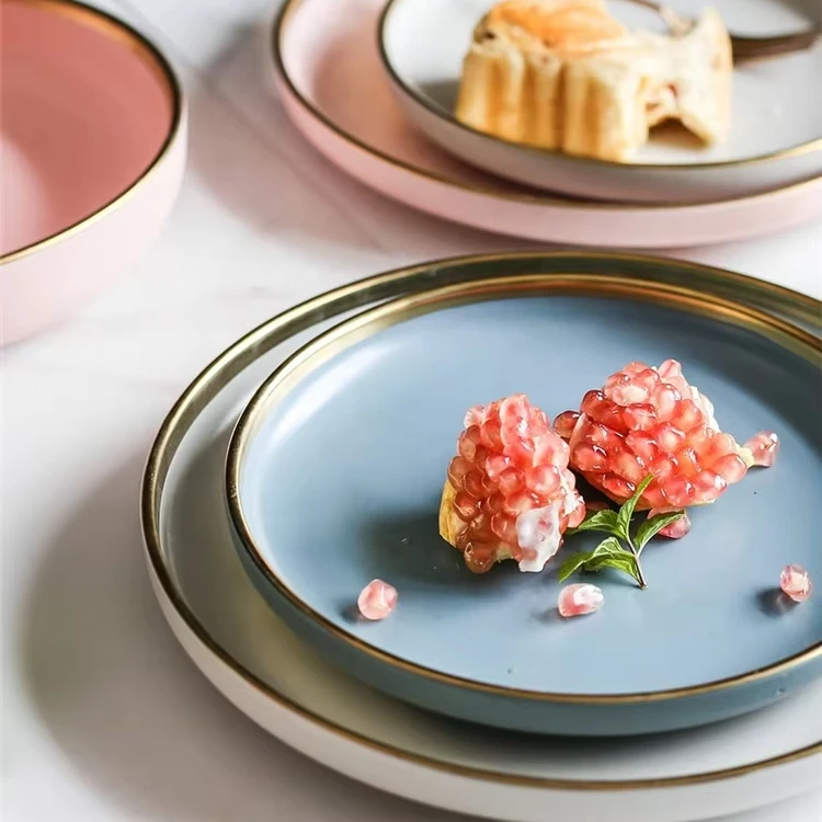 Wholesale hot sale Special portugal restaurant dinner plates / eco ceramic  charger dinner plate