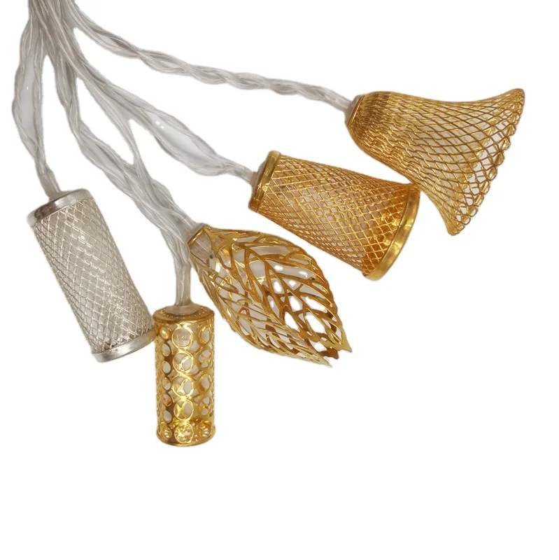 Colorful battery powered bell christmas tree holiday decoration led string light