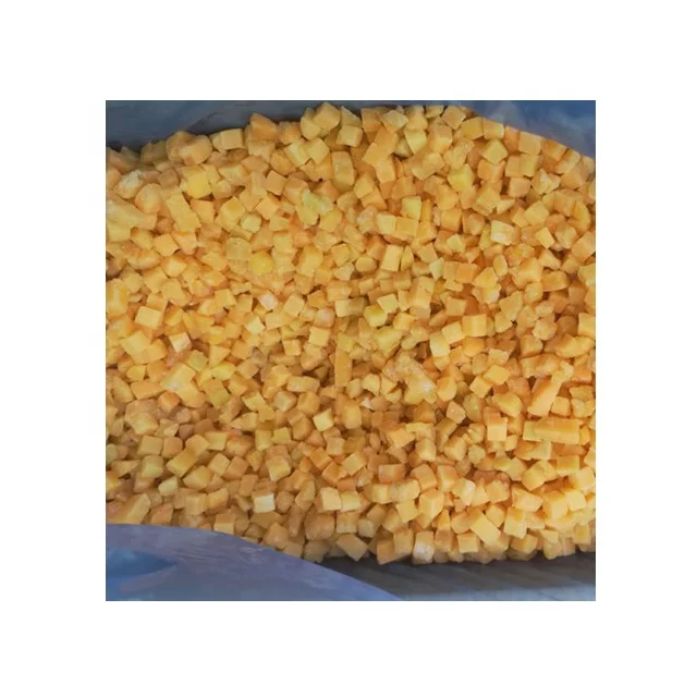 Wholesale IQF frozen fruits and  vegetables , frozen yellow peach dice