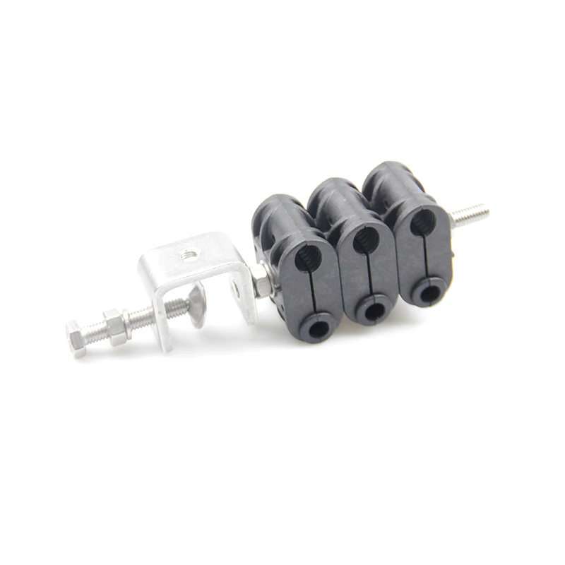 Резиновый питающий зажим с двумя отверстиями для 1/2 кабеля