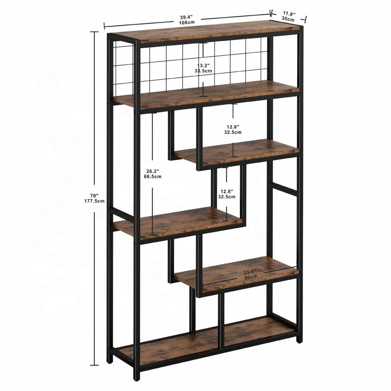 High Quality Best Price Multi Layer Vintage ladder Bookcase Open Storage Multi Function Bookshelf