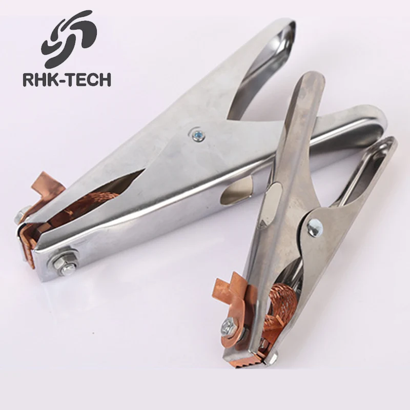 RHK TECH Wholesale 200A Brass Iron American Type MIG TIG Stick Arc Earth Clip Ground Clamp for Welding