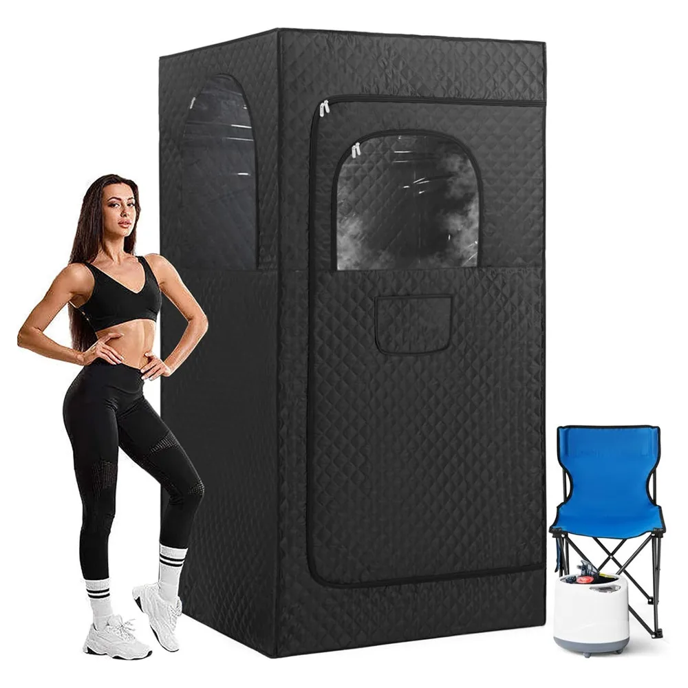 Full Size Home Personal Indoor Steam Sauna Tent Box One Person Steam Room 4L 1600W Sauna Box Steam Sauna Tent