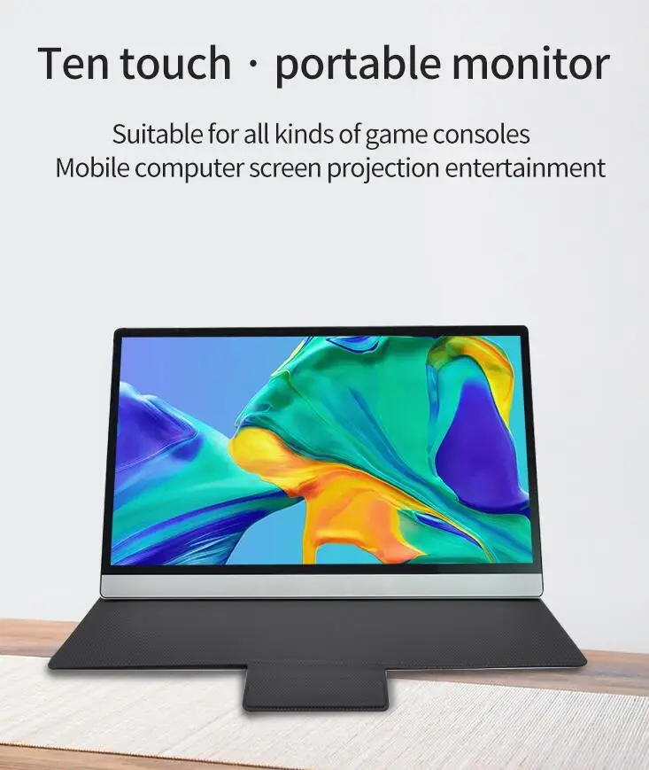  15 6 дюймовый портативный монитор 1080P IPS full view со встроенными динамиками USB Type-C для ноутбука ПК MAC телефона Xbox PS4 в комплекте умный