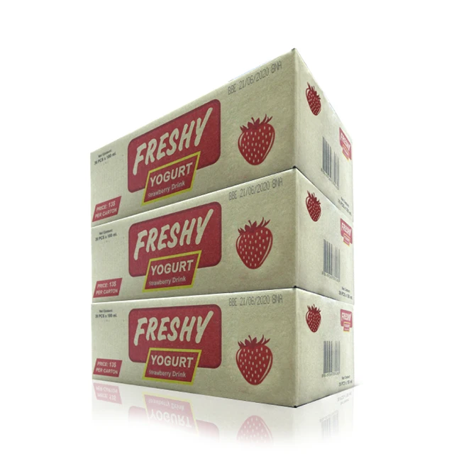  Свежий и здоровый сливочный клубничный йогурт Yummy для оптовой продажи