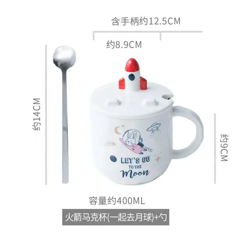 Custom wholesale 2024 new arrival astronaut planet ceramic mug creative design coffee mug for holiday gifts