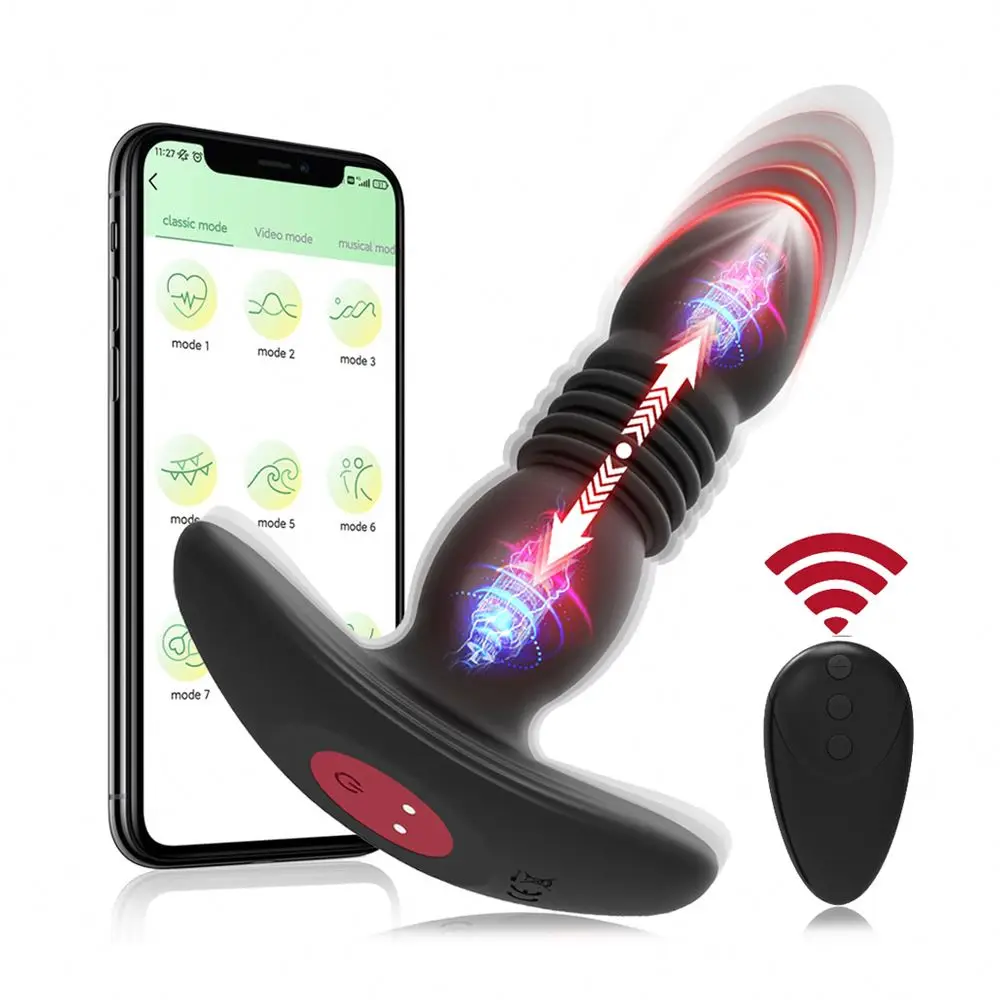 APP Control Wearable Anal Butt Plug Prostate Vibe Panty With Wireless Remote G Spot Dildo Vibrator For Men And Women