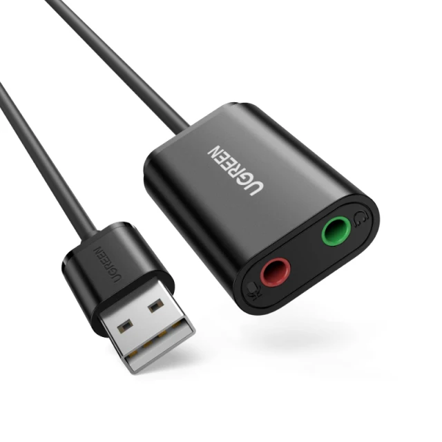 Внешняя звуковая карта UGREEN 3 5 мм USB адаптер для микрофона динамика аудио интерфейса PS4 ноутбука