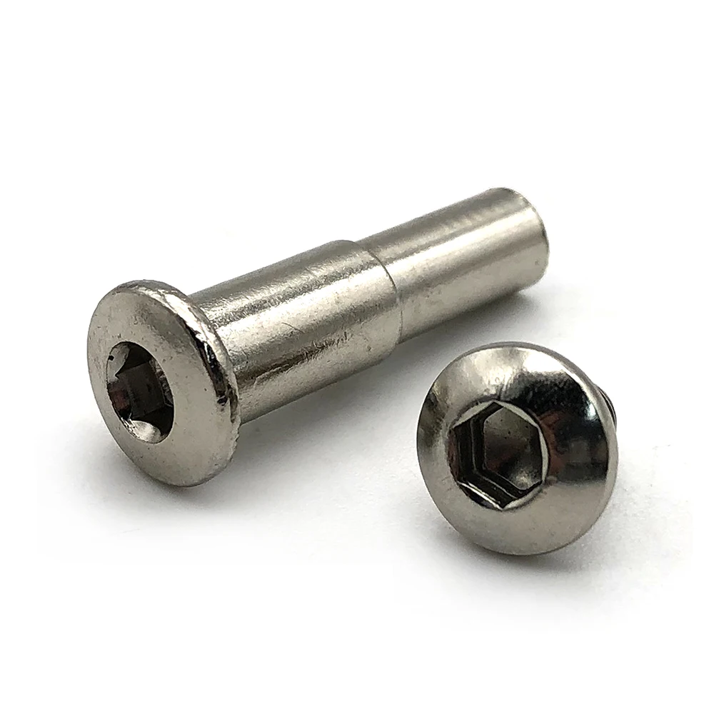 OEM Stainless steel 304/316 brass carbon steel aluminum binding post rivet M3 M4 M5 M6 M8 Chicago screw binding screw sex bolt
