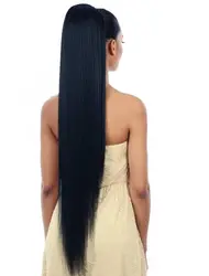 30 Inches 1b Kinky Straight Human Hair Ponytail Extension,10a Unprocessed Cuticle Aligned Afro Gray Kinky Hair Ponytail
