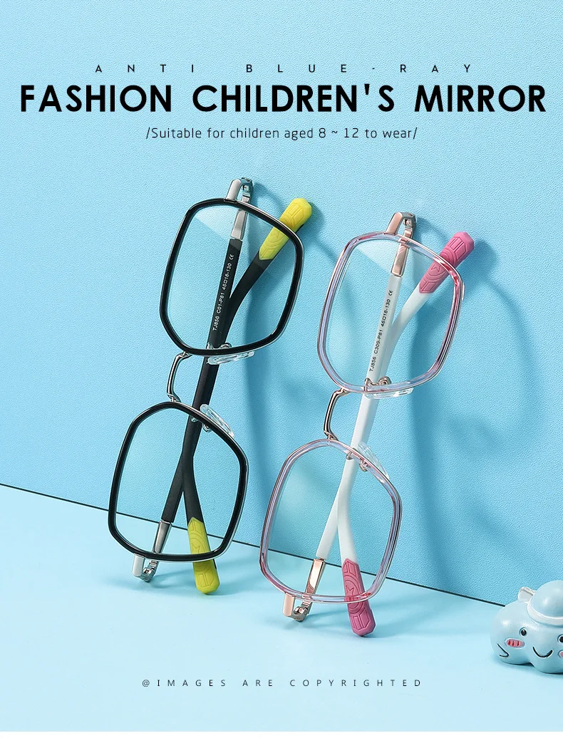 CONCHEN good factory fashion classic TR90 frame eyewear thick blue light blocking kids glasses wholesale optical glasses kid.