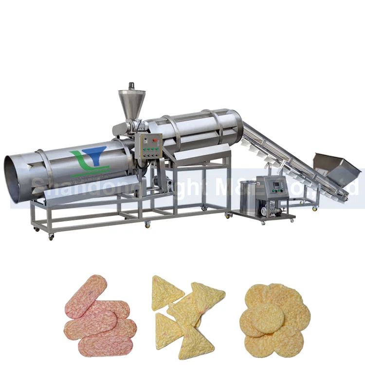 2024 New Design Rice Cake Machine Puffed Rice Cakes Production Line New Type  Korean Pop Rice Cake Machine