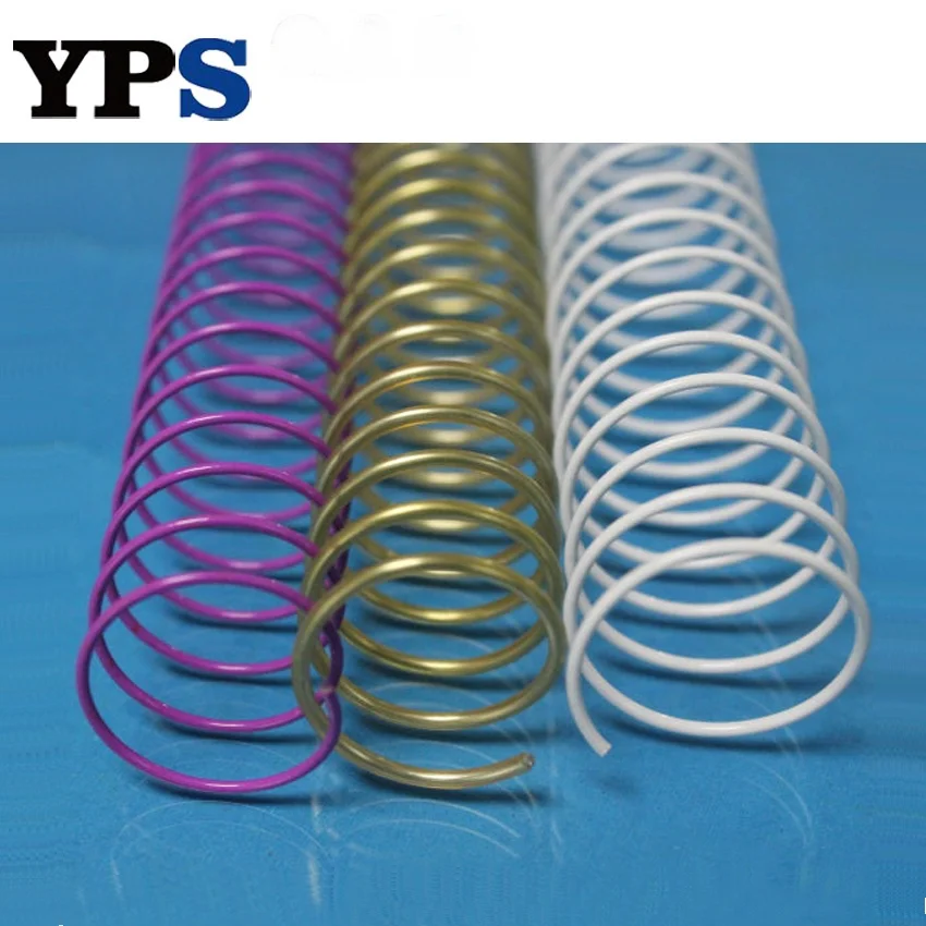 Single ring binding High quality Plastic spiral coil for book binding colorful plastic spiral binding coil