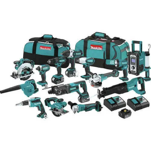 Buy 2 get 1 free Makitas LXT1500 18 Volt LXT Lithium Ion Cordless 15 Piece Combo Kit  power tools (1600580662191)